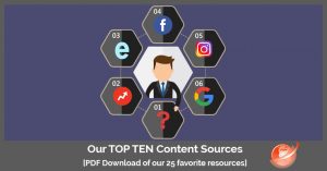 top 10 social media content sources